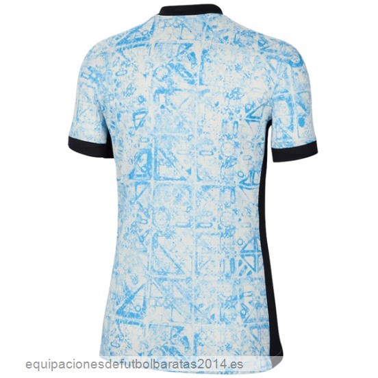 Nuevo 2ª Camiseta Mujer Portugal 2024 Azul Baratas